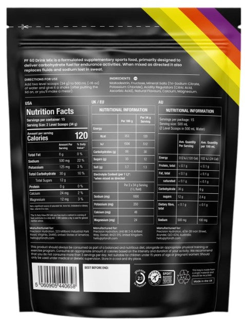 Precision Carb & Electrolyte Drink Mix